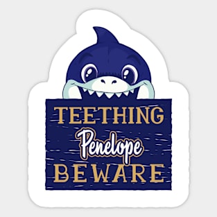 Penelope - Funny Kids Shark - Personalized Gift Idea - Bambini Sticker